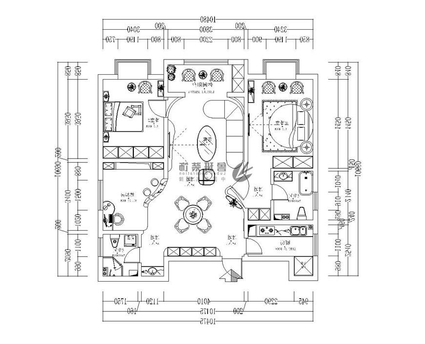 中医学院,地中海风格,户型图